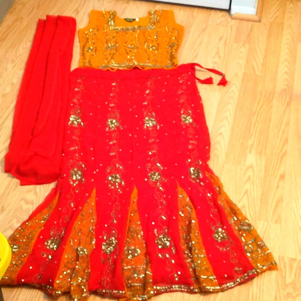 Women Indian wear lehenga skirt blouse